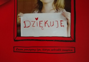 Dyplom dla klasy VI z napisem dziękujemy.