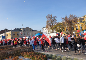 Uczestnicy Biegu Niepodległości.