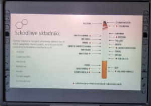 Papieros i opis jego szkodliwych składników